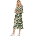 Blooming Garden Double Cuff Midi Dress View2