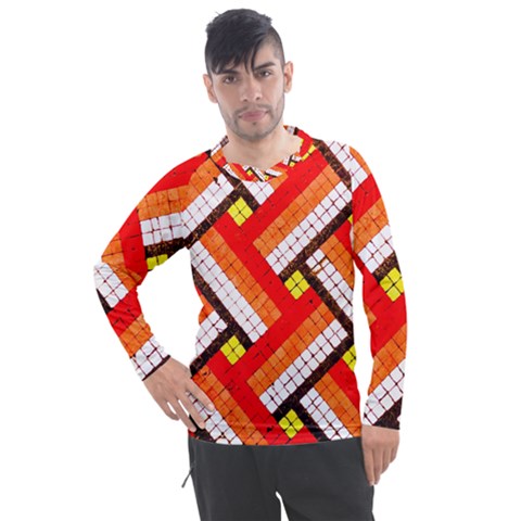 Pop Art Mosaic Men s Pique Long Sleeve Tee by essentialimage365