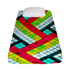 Pop Art Mosaic Fitted Sheet (single Size) by essentialimage365