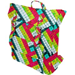 Pop Art Mosaic Buckle Up Backpack by essentialimage365