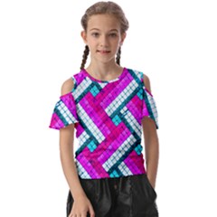 Pop Art Mosaic Kids  Butterfly Cutout Tee by essentialimage365