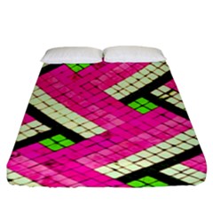 Pop Art Mosaic Fitted Sheet (king Size) by essentialimage365