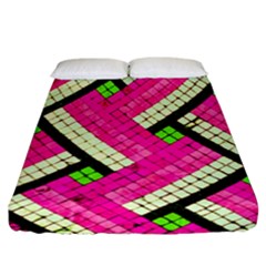 Pop Art Mosaic Fitted Sheet (california King Size) by essentialimage365