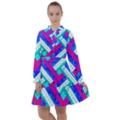 Pop Art Mosaic All Frills Chiffon Dress by essentialimage365