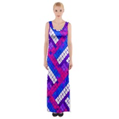 Pop Art Mosaic Thigh Split Maxi Dress by essentialimage365