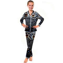 Digital Watch Kid s Satin Long Sleeve Pajamas Set by Sparkle