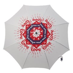 All You Need Is Love Hook Handle Umbrellas (large) by DinzDas