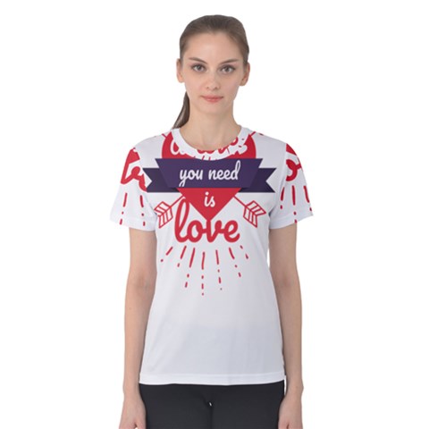 All You Need Is Love Women s Cotton Tee by DinzDas