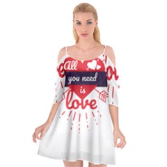 All You Need Is Love Cutout Spaghetti Strap Chiffon Dress by DinzDas