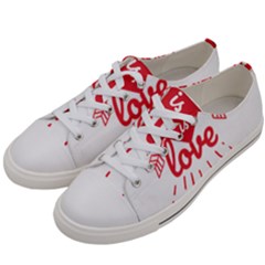 All You Need Is Love Women s Low Top Canvas Sneakers by DinzDas