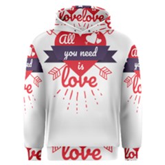 All You Need Is Love Men s Overhead Hoodie by DinzDas