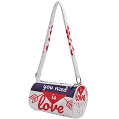 All You Need Is Love Mini Cylinder Bag by DinzDas