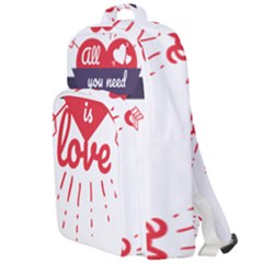 All You Need Is Love Double Compartment Backpack by DinzDas