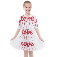 All You Need Is Love Kids  All Frills Chiffon Dress by DinzDas