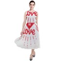 all you need is love Round Neck Boho Dress View1