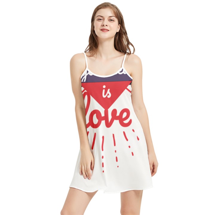 all you need is love Summer Frill Dress