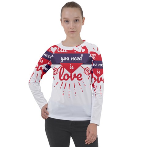 All You Need Is Love Women s Long Sleeve Raglan Tee by DinzDas