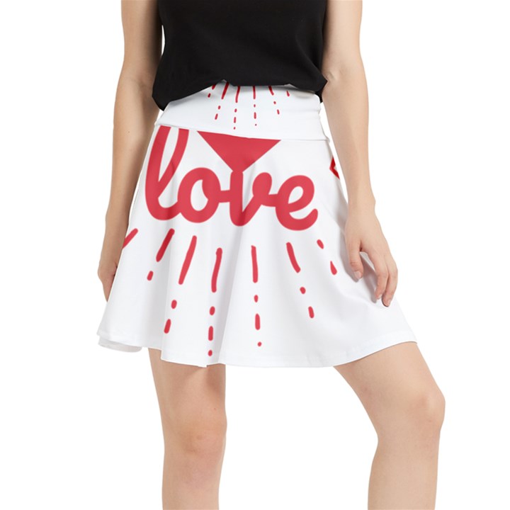 all you need is love Waistband Skirt