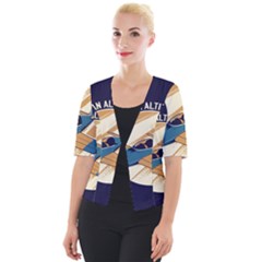 Airplane - I Need Altitude Adjustement Cropped Button Cardigan by DinzDas