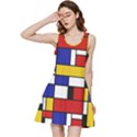 Stripes And Colors Textile Pattern Retro Inside Out Racerback Dress View3