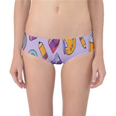 Back To School And Schools Out Kids Pattern Classic Bikini Bottoms by DinzDas