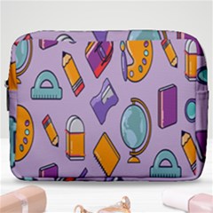 Back To School And Schools Out Kids Pattern Make Up Pouch (large) by DinzDas