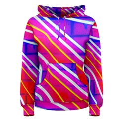 Pop Art Neon Lights Women s Pullover Hoodie by essentialimage365