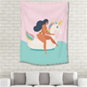 unicorn swimming Medium Tapestry View2