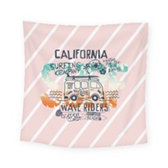 California Surfer Van Square Tapestry (small) by walala