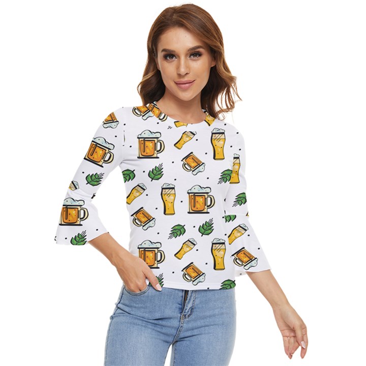 Beer Love Bell Sleeve Top