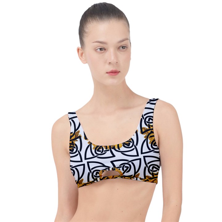 Digital Flowers The Little Details Bikini Top