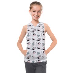 Geometry Colors Kids  Sleeveless Hoodie by Sparkle