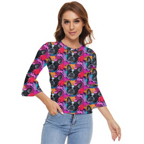 Doggy Bell Sleeve Top by Sparkle