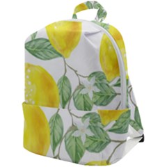 Vintage Lemons Zip Up Backpack by SomethingForEveryone