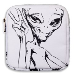 Paul Alien Mini Square Pouch by KenArtShop