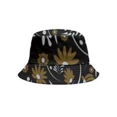 Folk Flowers Pattern Bucket Hat (kids) by Eskimos