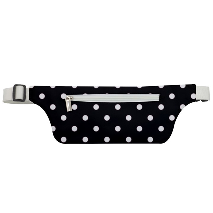 1950 Black White Dots Active Waist Bag