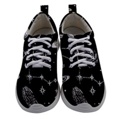 Dark Stars And Planets Athletic Shoes by AnkouArts