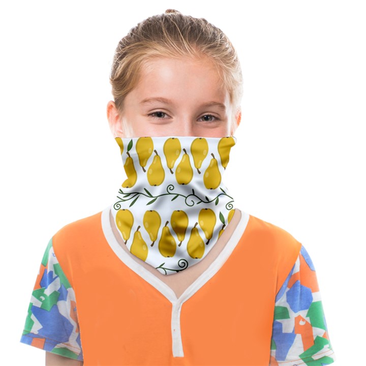 Juicy Yellow Pear Face Covering Bandana (Kids)