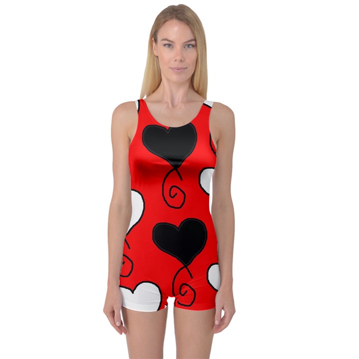 Wmhs One Piece Boyleg Swimsuit