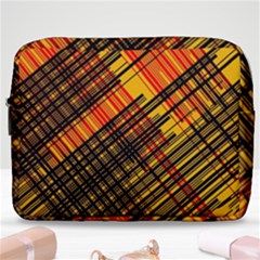 Root Humanity Orange Yellow And Black Make Up Pouch (large) by WetdryvacsLair