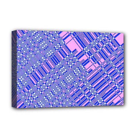 Root Humanity Barcode Purple Pink And Galuboi Deluxe Canvas 18  X 12  (stretched) by WetdryvacsLair