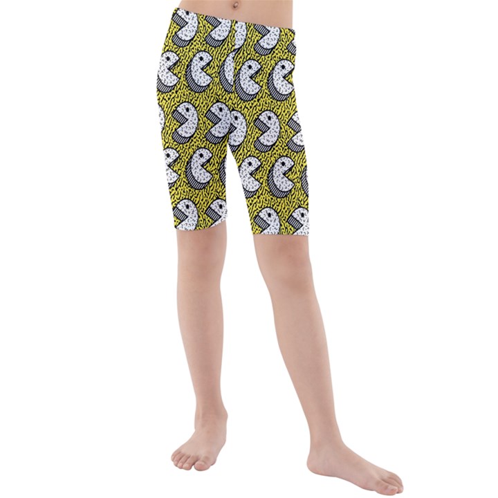 Memphis-seamless4-[converted5]redbubble8192 Kids  Mid Length Swim Shorts