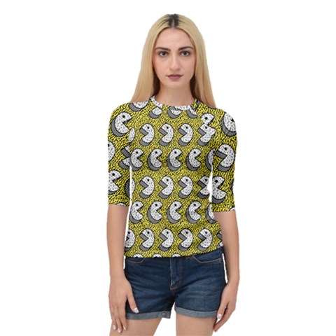 Memphis-seamless4-[converted5]redbubble8192 Quarter Sleeve Raglan Tee by elchino