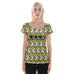 Memphis-seamless4-[converted5]redbubble8192 Cap Sleeve Top by elchino