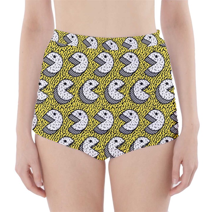 Memphis-seamless4-[converted5]redbubble8192 High-Waisted Bikini Bottoms