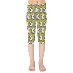 Memphis-seamless4-[converted5]redbubble8192 Kids  Capri Leggings  by elchino