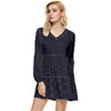 Spiro Tiered Long Sleeve Mini Dress View1