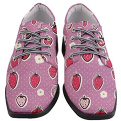 Juicy Strawberries Women Heeled Oxford Shoes by SychEva