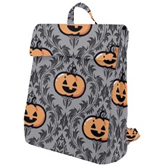 Pumpkin Pattern Flap Top Backpack by NerdySparkleGoth